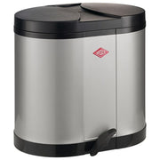 WESCO 170611-11 Eco Bin 170 Pattumiera a Pedale Doppia 30 Litri con 2 Scomparti da 15 Litri colore Argento