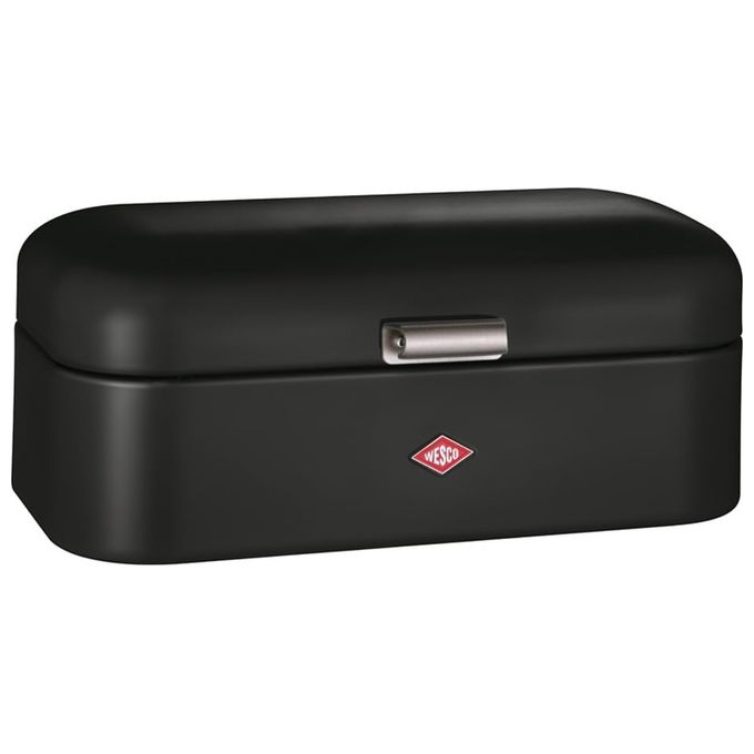 WESCO 235201-73 Grandy Portapane in Acciaio Verniciato a Polvere con Fori di Ventilazione e Manico Stabile colore Nero Opaco