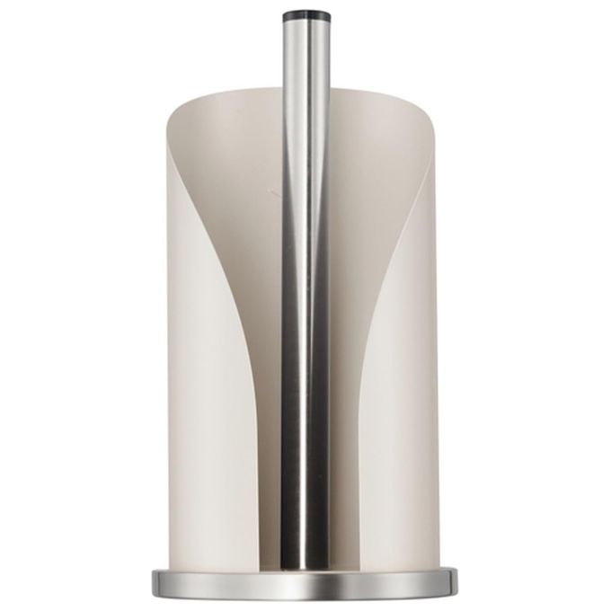 WESCO 322104-87 Portarotolo da Cucina in Acciaio Inox e Lamiera Verniciata per Rotoli Standard o 2-3 Rotoli Carta Igienica colore Sabbia Opaco