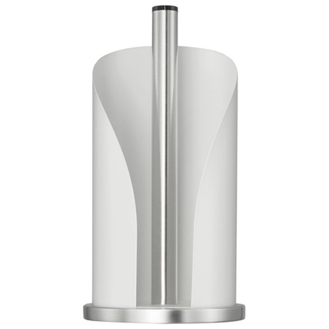 WESCO 322104-74 Loft Portarotoli da cucina e bagno in acciaio inox e acciaio verniciato a polvere per rotoli standard o 2-3 rotoli igienici colore Bianco opaco