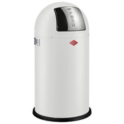 WESCO 175831-74 Pushboy Pattumiera 50 Litri Acciaio Inox Estraibile colore Bianco Opaco