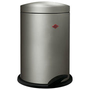 WESCO 116212-03 Semplice Raccoglitore per Rifiuti 13 L in Lamiera d'Acciaio Verniciata a Polvere con Pedale Stabile colore Argentato