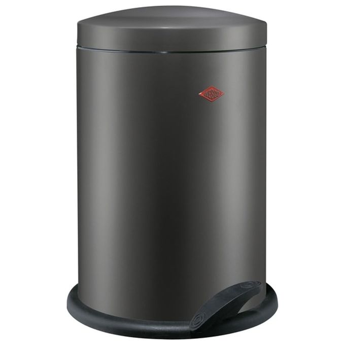 Wesco 116212-77 Alpha Cestino con Pedale 13 L Acciaio Verniciato a Polvere colore Grafite Opaco