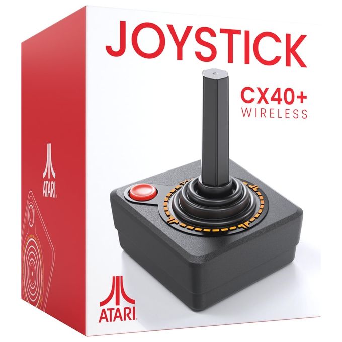 Atari 1145025 CX40+ Joystick Wireless per Atari 2600 2600+ 7800 colore Nero