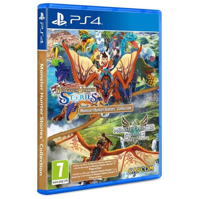 Capcom S4MHSC Monster Hunter Stories Collection Gioco PS4 con Monster Hunter Stories in disco e Monster Hunter Stories 2 come codice download colore Nero