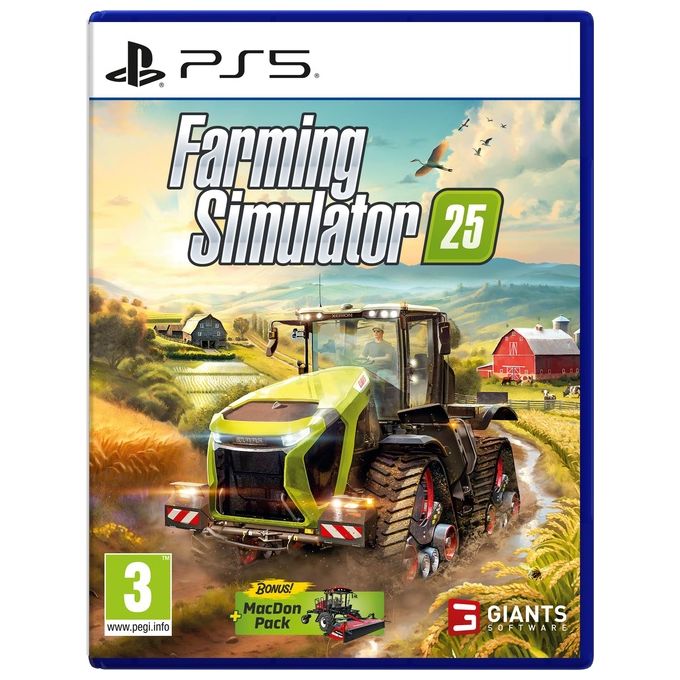 Giants Software Farming Simulator 25 Videogioco PlayStation 5 Simulazione Multiplayer Online fino a 6 giocatori GIANTS Engine 10