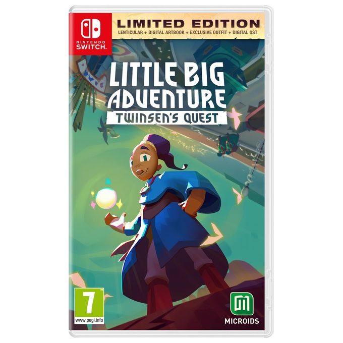Microids 3701529505638 Little Big Adventure Twinsen's Quest Limited Edition Videogioco per Nintendo Switch genere Avventura modalita' Singleplayer lingue Inglese Polacco colore Nero