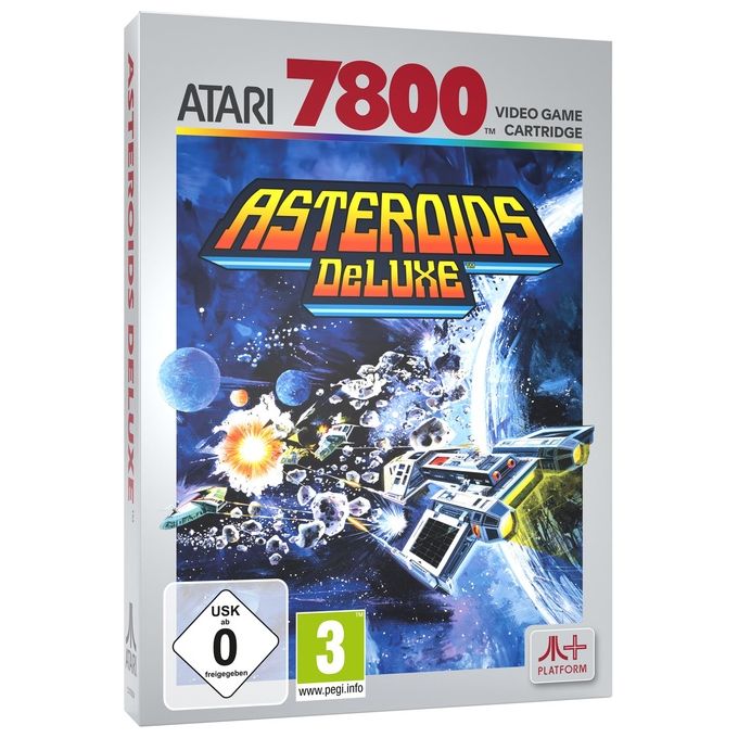 PLAION ASTEROIDS DELUXE Videogioco per Atari 7800+ Cartuccia Fisica Genere Avventura Lingua Italiana colore Nero