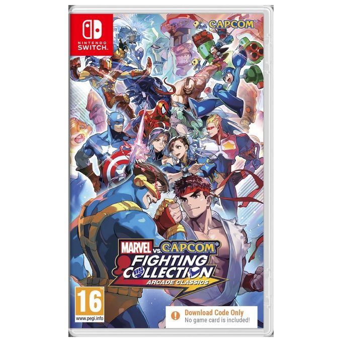 Capcom MARVEL VS CAPCOM FIGHTING COLLECTION ARCADE CLASSICS Videogioco per Nintendo Switch Formato Digitale (Code In A Box) colore Nero