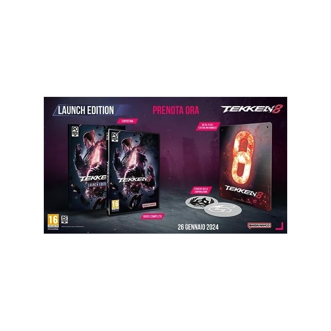 Bandai Namco 3391892028706 Tekken 8 Editione Day One per PC Lingua Italiana colore Nero