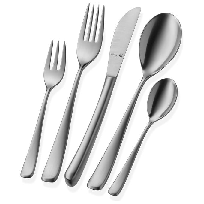 WMF 12.7191.6330 Vision Set di Posate 30 Pezzi per 6 Persone Cromargan protect Resistente ai Graffi Lavabile in Lavastoviglie colore Argento