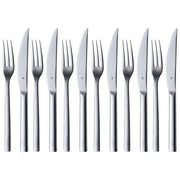 WMF 12.9143.6046 Nuova Set di Posate per Carne e Bistecche 12 Pezzi Acciaio Inox Cromargan colore Silver