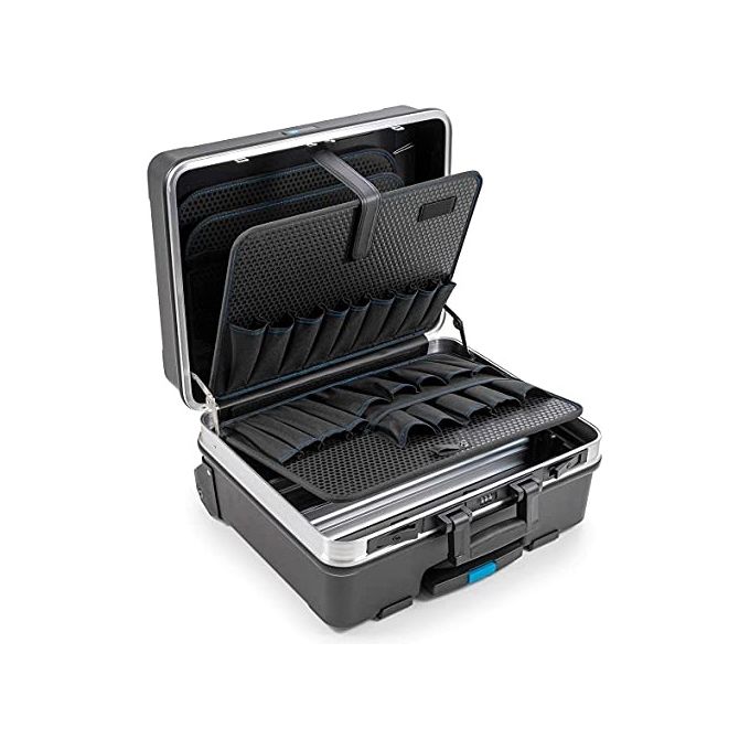 BandW 120.04-P GO mobil Valigetta portautensili con manico telescopico e ruote 36 litri 48 x 37.5 x 20 cm interno colore Nero