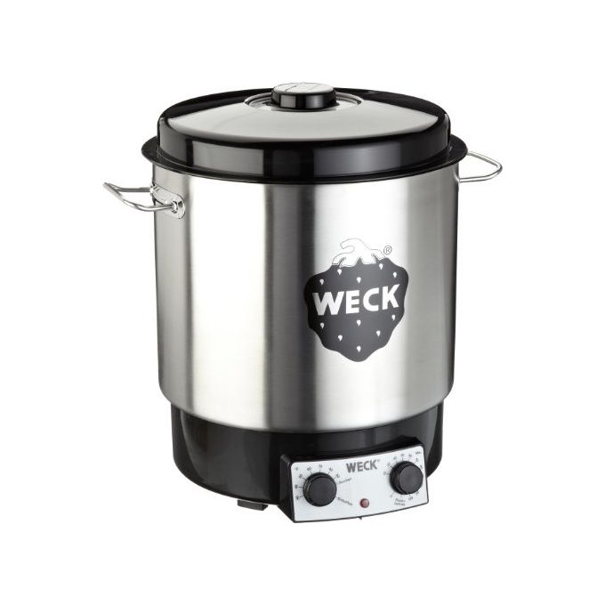 Weck WAT 25 Bollitore elettrico pastorizzatore in acciaio INOX 18-10 1800 W con timer e griglia colore Acciaio