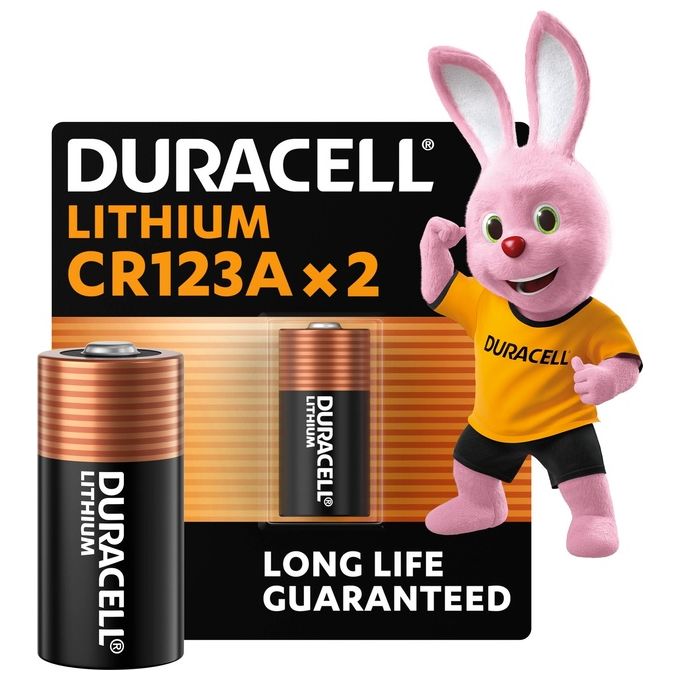 Duracell Lithium CR123A Fotobatterie 3V 1400mAh CR17345 2 Pezzi