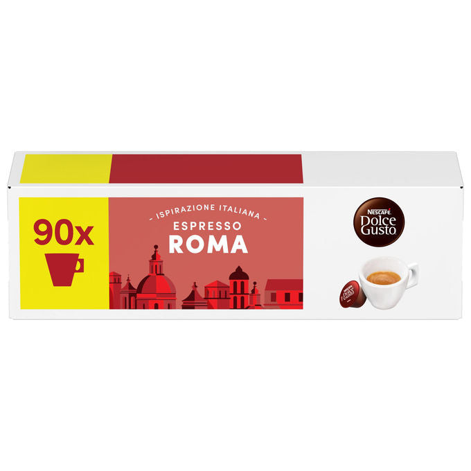 Nescafé 12583820 Caffe' Espresso Roma Capsule caffe' 90 pz colore Nero