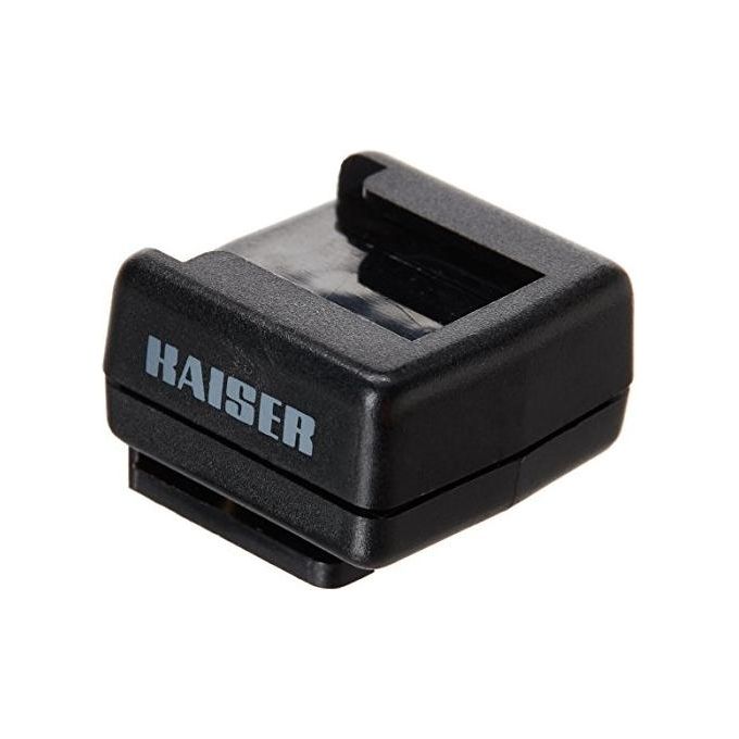 Kaiser 1300 Adattatore Slitta Flash con Contatto Caldo e Presa Sincro PC Femmina 16 mm colore Nero