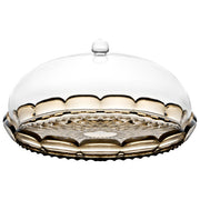 Guzzini 131801STE282 Set Tortiera Vanity in Cristallo Acrilico Bio-based Diametro 30 cm Altezza 16 cm colore Fumo