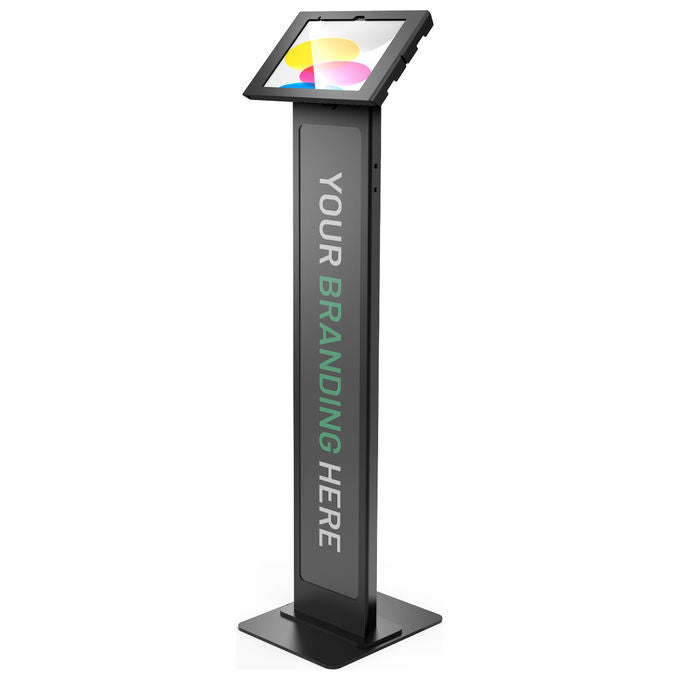 Compulocks 140B209APXB Apex BrandMe Supporto da Pavimento per iPad 10ª e 11ª Generazione con Pannello Personalizzabile e Sicurezza Antifurto colore Nero