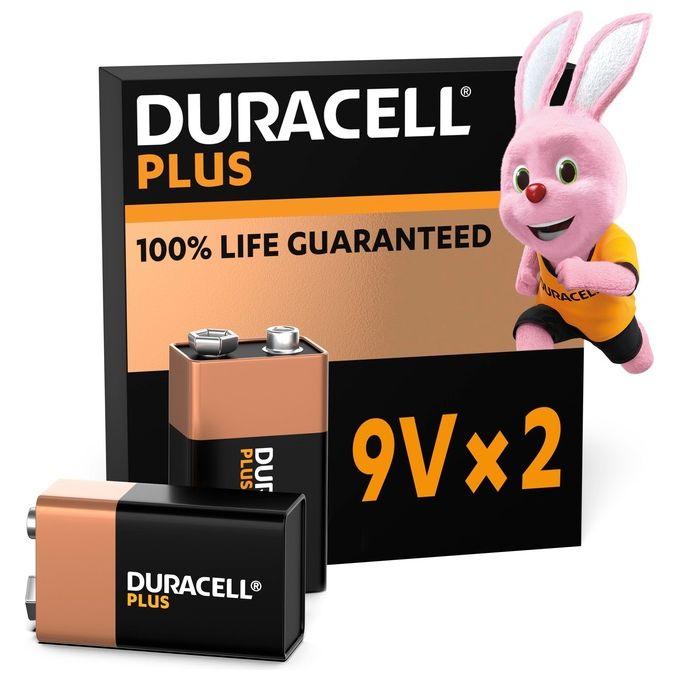 Duracell 142268 Plus Batteria Alcalina 9V 6LR61 Monouso confezione da 4 pz