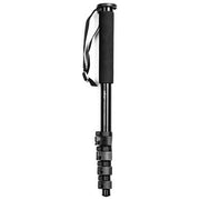 Walimex 14775 FT-1502 Monopiede Fotografico in Alluminio Carico Massimo 10 Kg Altezza 177 cm colore Nero