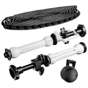 Walimex 14955 Kit di Fissaggio per Sfondi Fotografici con Catena e Peso Adatto Anime 45-78 mm Materiale Metallo Plastica Peso 1 Kg colore Nero