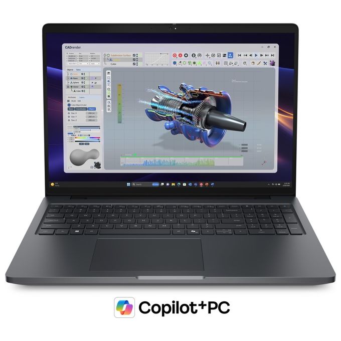 Dell 14C72 Pro Precision 5 16 Computer portatile Intel Core Ultra 7 366H 32 GB LPDDR5x 1 TB SSD NVIDIA RTX PRO 2000 Wi-Fi 7 colore Nero