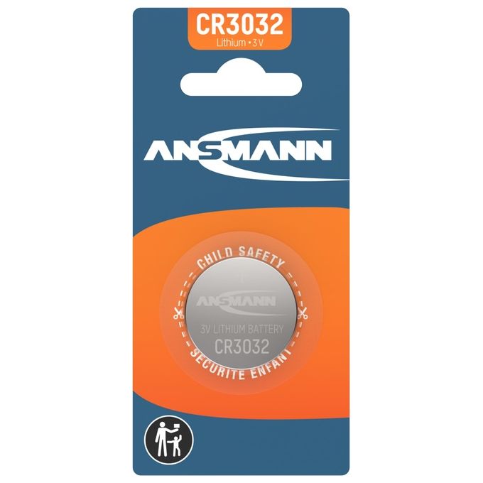 Ansmann 1516-0013 Pila a bottone CR3032 Litio 3V 550 mAh 1 pz colore Argento