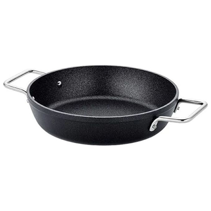 Fissler 156-305-24-100-0 Adamant Padella da portata 24 cm con rivestimento antiaderente a base d'acqua e particelle di carburo di silicio compatibile induzione forno 220°C lavabile in lavastoviglie colore Nero
