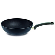 Fissler 157-805-28-100-0 Adamant Wok in Alluminio 28 cm con Rivestimento Antiaderente Antigraffio e Fondo CookStar per Tutti i Piani Cottura inclusa Induzione colore Nero Grigio Antracite