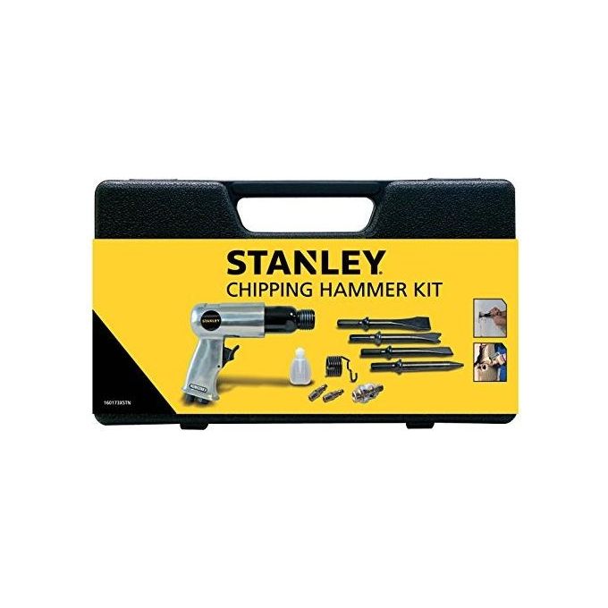 Stanley 160173XSTN Kit Scalpellatore Pneumatico 4 Scalpelli 4000 colpi al minuto con Valigetta