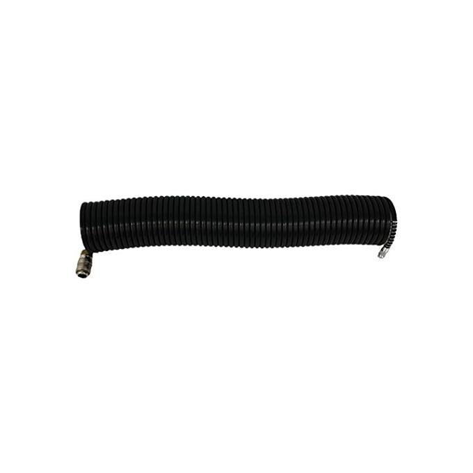 Stanley 1886 Tubo a Spirale Aria Compressa 5 m Ø 6x8 mm 10 bar Attacco Rapido Universale colore Nero
