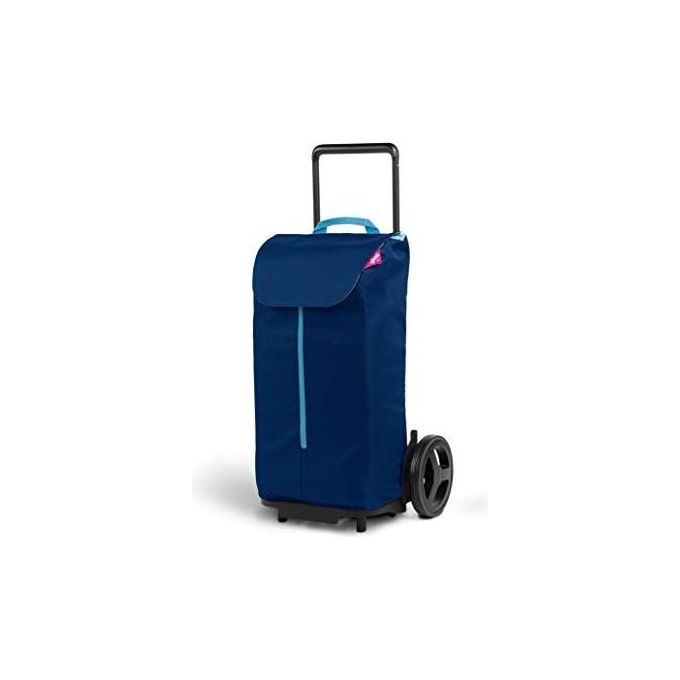 Gimi Komodo Carrello Portaspesa Acciaio e Poliestere Blu 50 Litri