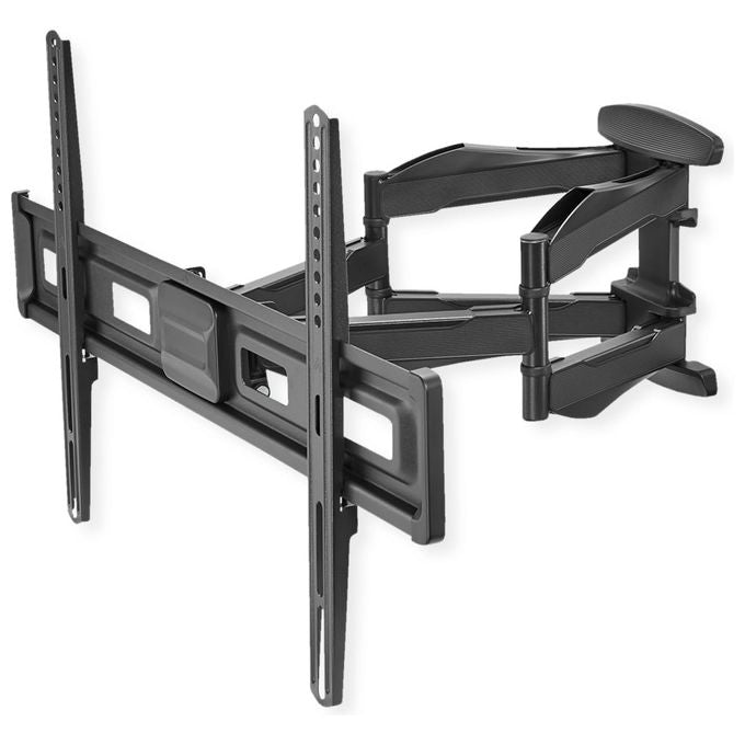 VALUE 17.99.1211 Supporto TV a Parete Articolato 37'' - 80'' 45 Kg Rotazione e Inclinazione Regolabili colore Nero