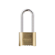 Master Lock 175EURDLH Lucchetto a Combinazione in Zinco Massiccio con Archetto in Acciaio Temprato 58 mm Colore Oro
