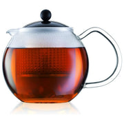 Bodum 1833-01 Assam Teiera con Pressa 1,5 L Vetro Borosilicato Acciaio Inox colore Nero