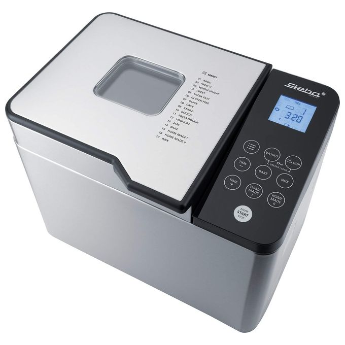 Steba 18-82-00 BM 2 Macchina per il Pane 600 W 17 Programmi Touch Control Acciaio Inossidabile colore Nero
