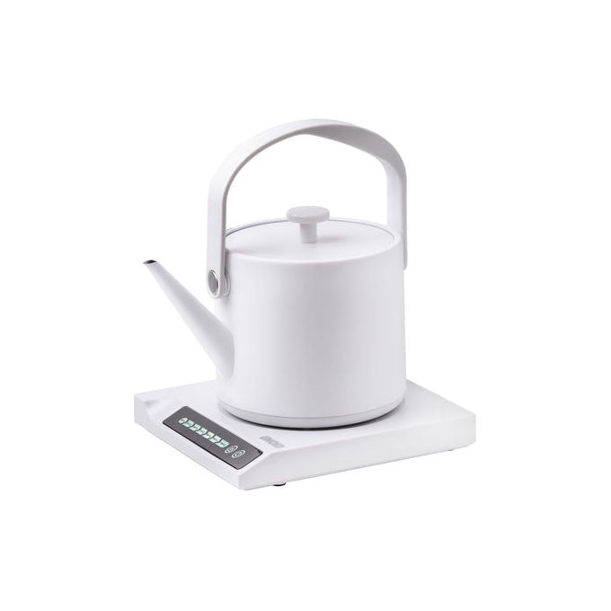 Unold 18210 Bollitore Elettrico 0.6 L 1000 W Temperatura Regolabile 7 Temperature Selezionabili 360 Gradi Girevole Senza Fili Funzione Mantenimento Caldo Spegnimento Automatico Protezione Funzionamento a Secco colore Bianco