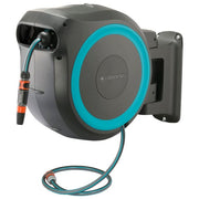 Gardena 18625-20 RollUp L Avvolgitubo a Parete Automatico 30 m con Tecnologia RollControl e Rotazione 180° colore Nero Blu