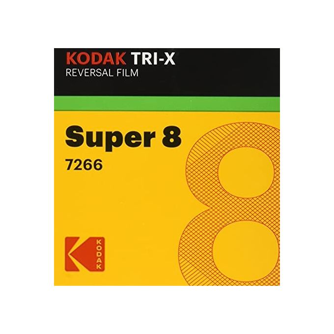 Kodak 1889575 Tri-X Reversal Pellicola Super 8 Bianco e Nero ISO 200 160 15 m