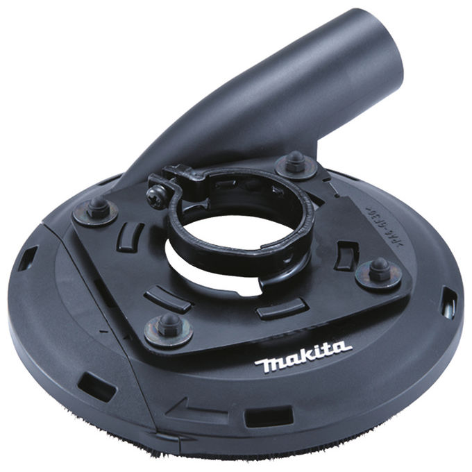 Makita 195385-8 Cuffia per smerigliatrice angolare aspirazione polvere per dischi fino a 180 mm compatibile con modelli GA9012C GA9020 GA9030 GA9040 GA9050 GA9061 GA9063 GA9071 DGA900 DGA90 GA038G colore Nero