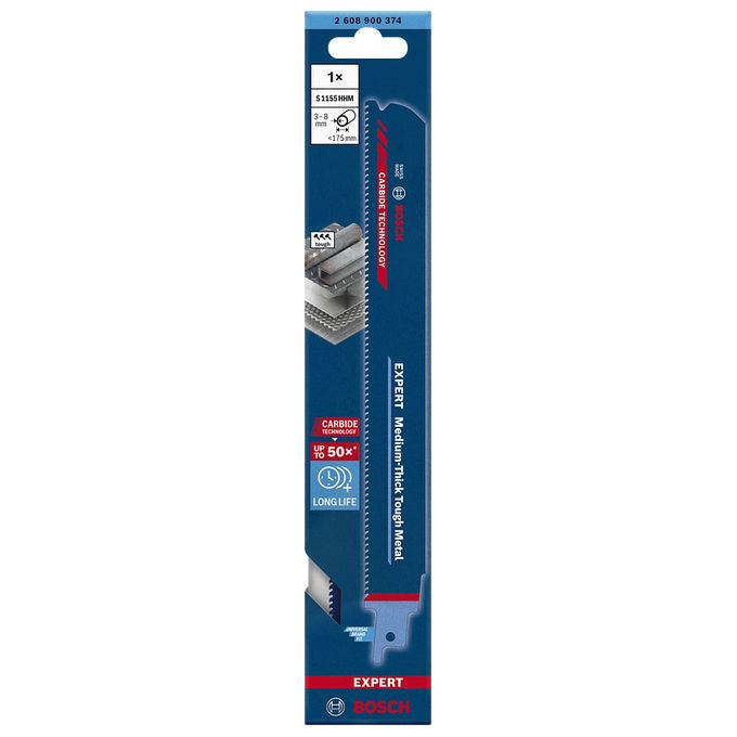 Bosch 2 608 900 370 Lama per Sega Circolare Carburo per Metallo e Ghisa Lunghezza 225 mm 10 pz colore Blu