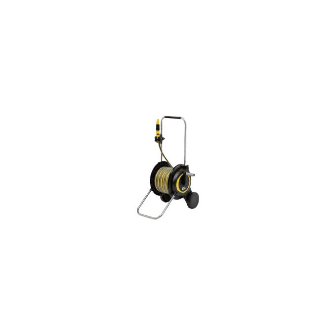 Kärcher 2.645-364.0 Carrello avvolgitubo 20 m tubo incluso capacita' max 60 m diametro tubo 13 15 19 mm 2 ruote telaio in metallo colore Nero Giallo