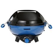 Campingaz 2000030685 Party Grill 400 CV Barbecue e Fornello Portatile 2000W accensione Piezo griglia piastra reversibile colore Nero Blu