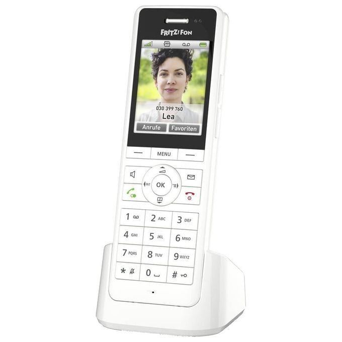 Fritz!, Telefono DECT X6, Identificatore di chiamata, Bianco