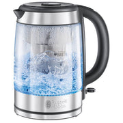 Russell Hobbs 20760-57 Clarity Bollitore elettrico 1,5 L 2200 W Filtro Brita incluso Acciaio inox Trasparente