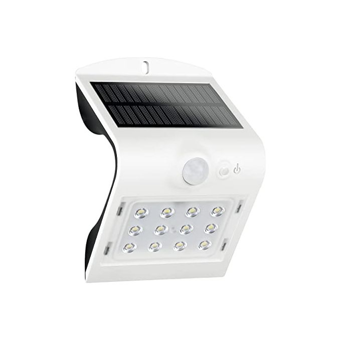 REV 2091110200 Butterfly Faretto Solare LED da Esterno Sensore di Movimento 1,5 W 220 lm IP65 colore Bianco