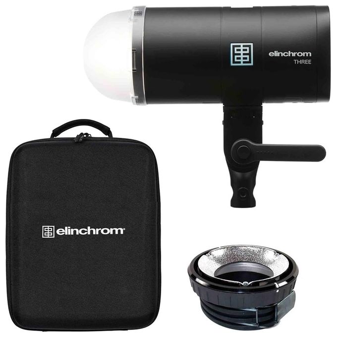 Elinchrom THREE Elinchrom THREE Off Camera Flash Potenza 261 Ws Batteria Integrata Ricarica USB-C colore Nero