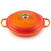 LE CREUSET LS2532-302SS Tegame basso Evolution in ghisa vetrificata 30 cm 3.2 l per tutte le fonti di calore incluso induzione colore Arancione
