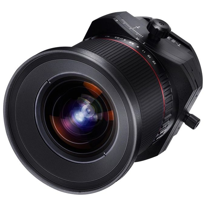 Samyang 7694 Obiettivo Tilt-Shift 24 mm f-3.5 Manuale per Sony E con Controllo Prospettico e Rotazione 90° colore Nero